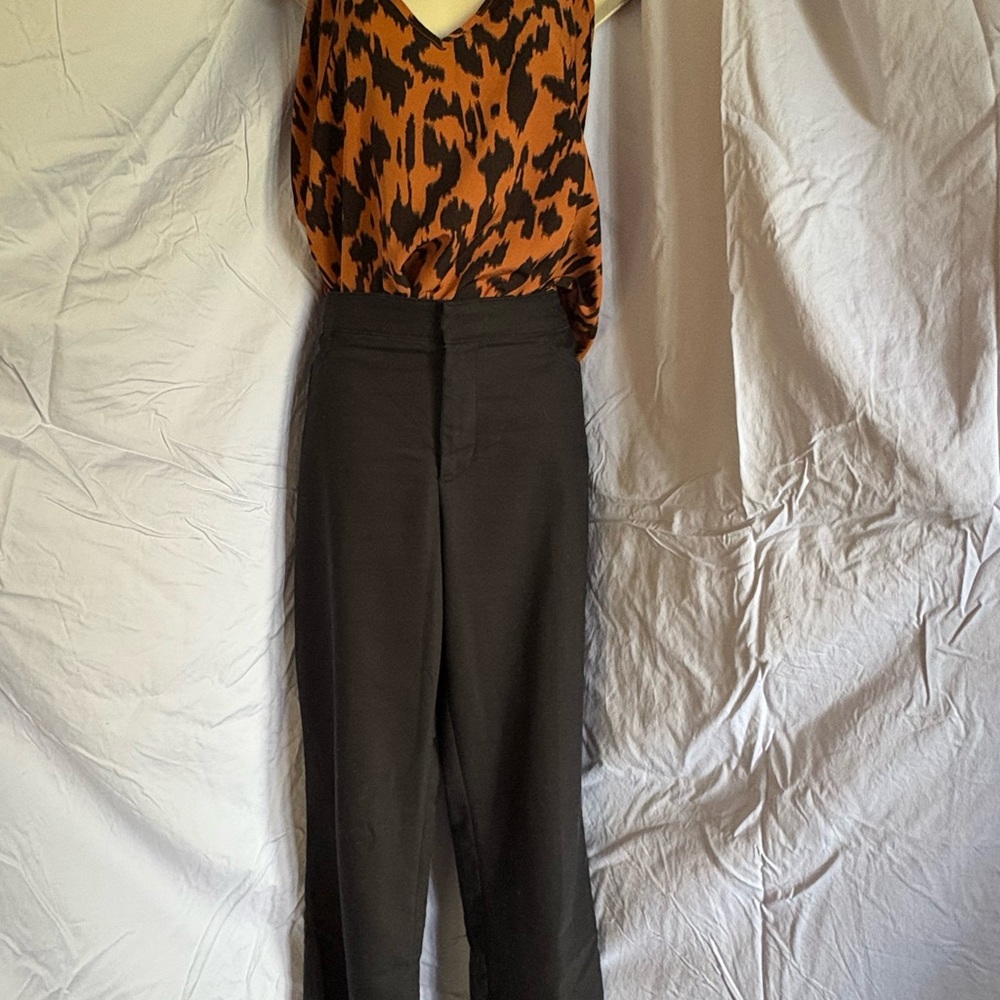 Chaps Black Straight Leg Dress Pants Women’s Size 16